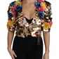 Dolce & Gabbana Enchanted Sicily Crystal-Embellished Short Jacket