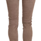 Chic Brown Slim Fit Skinny Jeans - SEHABRANDS