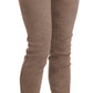 Chic Brown Slim Fit Skinny Jeans - SEHABRANDS