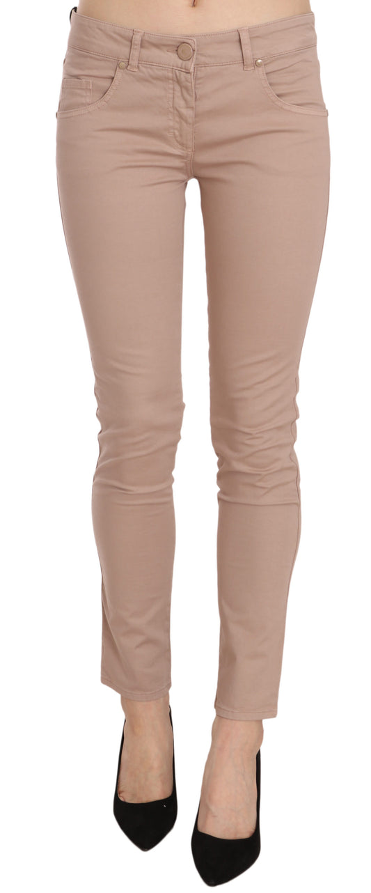 Chic Slim Fit Skinny Brown Pants - SEHABRANDS