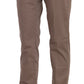 Chic Brown Straight Cut Trousers - SEHABRANDS