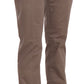 Chic Brown Straight Cut Trousers - SEHABRANDS