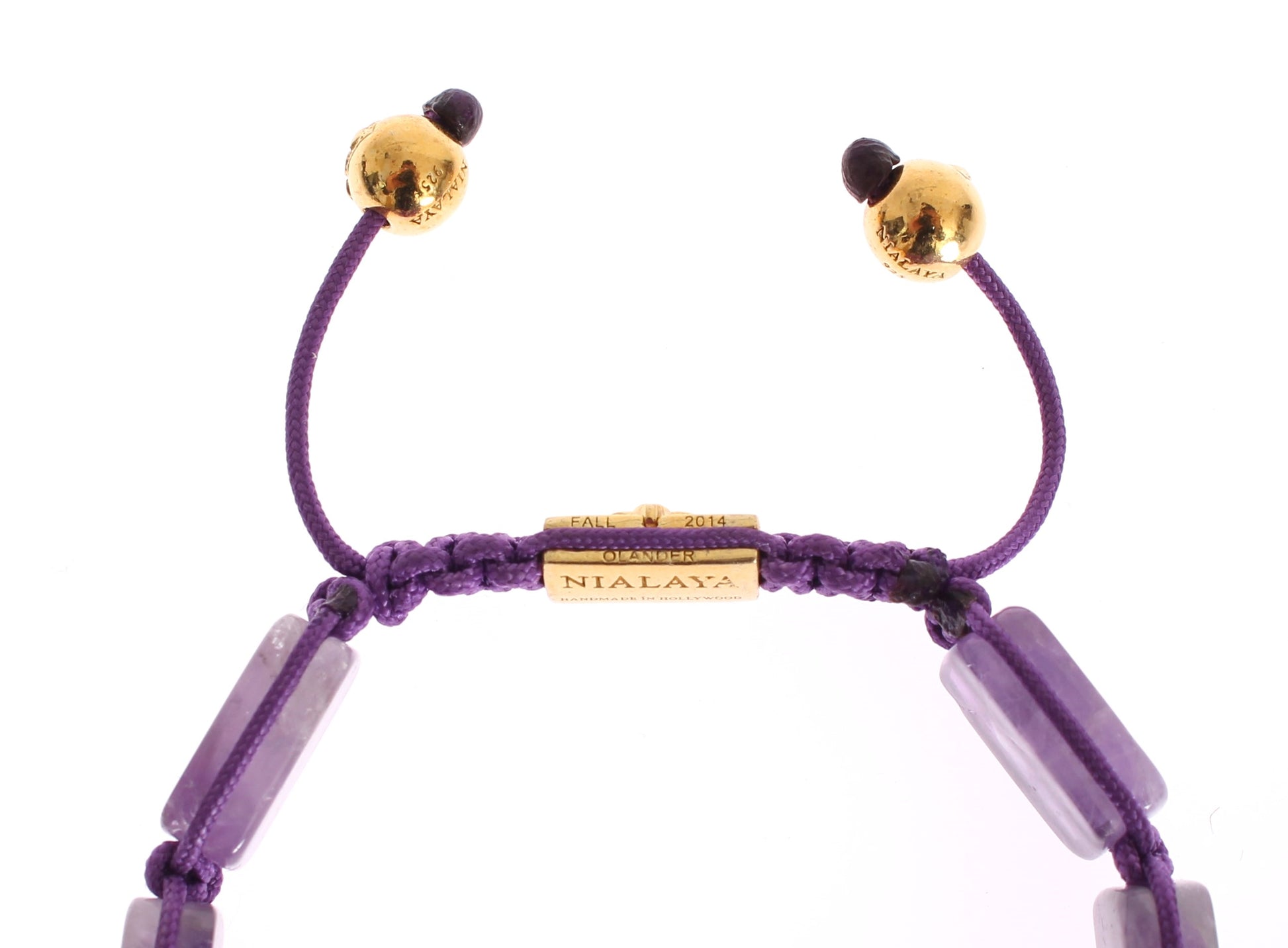 Dazzling Diamond Gold-Plated Amethyst Bracelet - SEHABRANDS