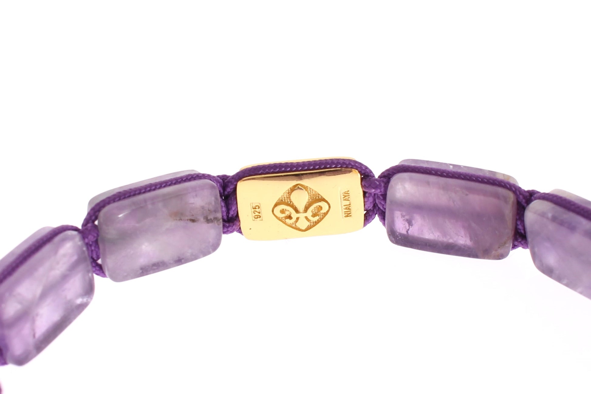 Dazzling Diamond Gold-Plated Amethyst Bracelet - SEHABRANDS