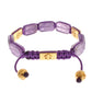 Dazzling Diamond Gold-Plated Amethyst Bracelet - SEHABRANDS