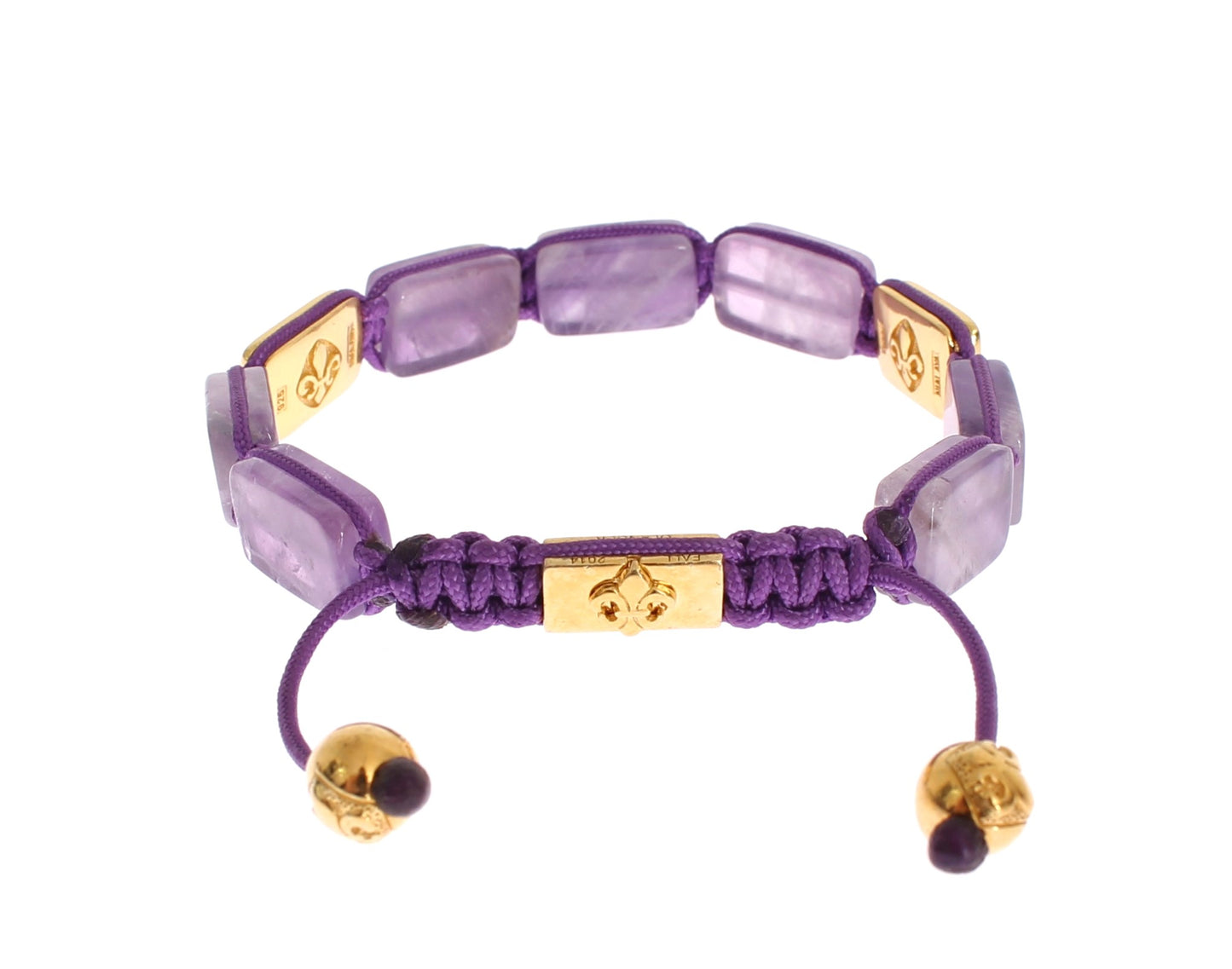 Dazzling Diamond Gold-Plated Amethyst Bracelet - SEHABRANDS