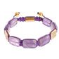 Dazzling Diamond Gold-Plated Amethyst Bracelet - SEHABRANDS