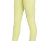 Chic Yellow Low Waist Skinny Casual Trousers - SEHABRANDS