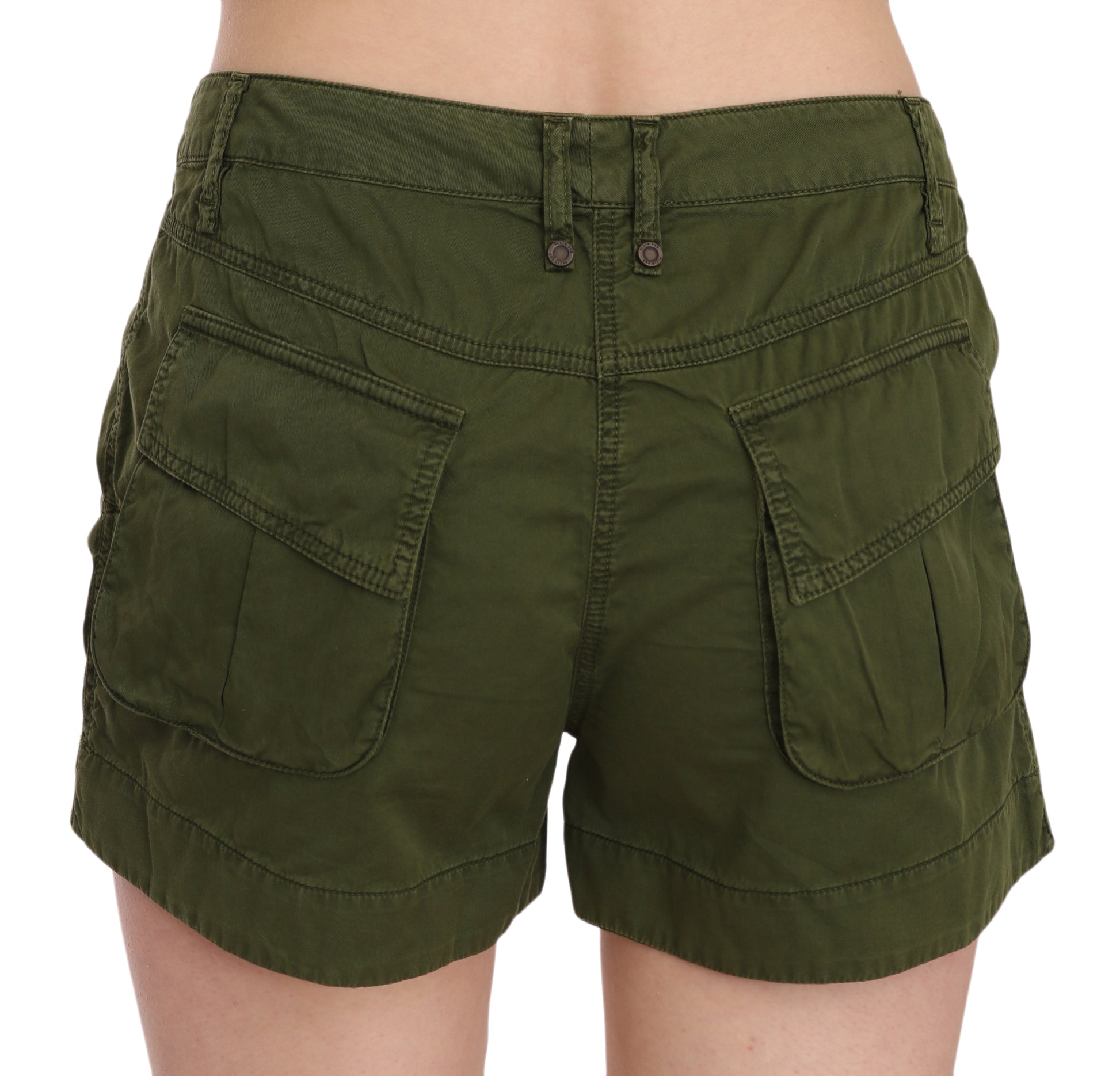 Emerald Mid Waist Cotton Shorts - SEHABRANDS