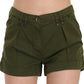 Emerald Mid Waist Cotton Shorts - SEHABRANDS