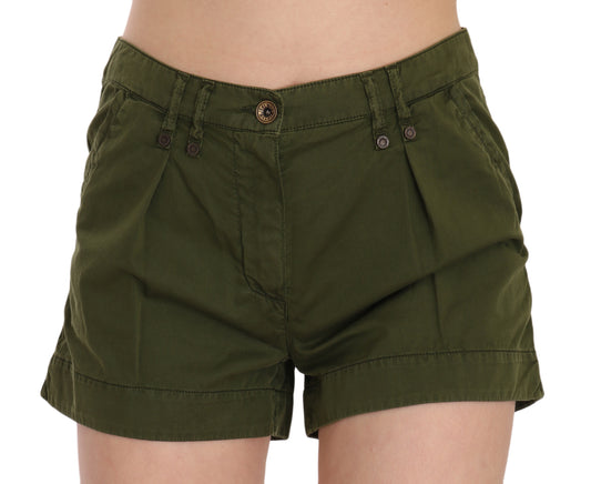 Emerald Mid Waist Cotton Shorts - SEHABRANDS