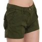 Emerald Mid Waist Cotton Shorts - SEHABRANDS