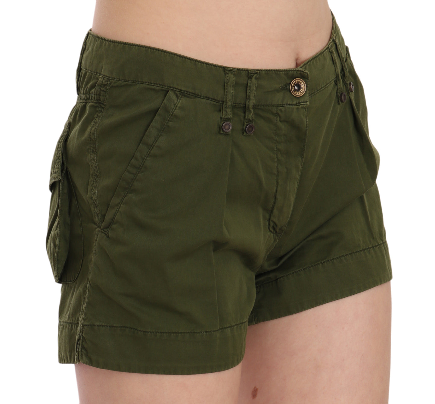 Emerald Mid Waist Cotton Shorts - SEHABRANDS