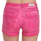 Chic Pink Mid Waist Mini Shorts - SEHABRANDS