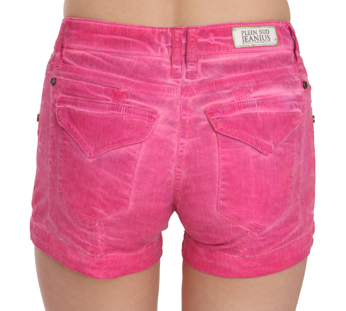 Chic Pink Mid Waist Mini Shorts - SEHABRANDS