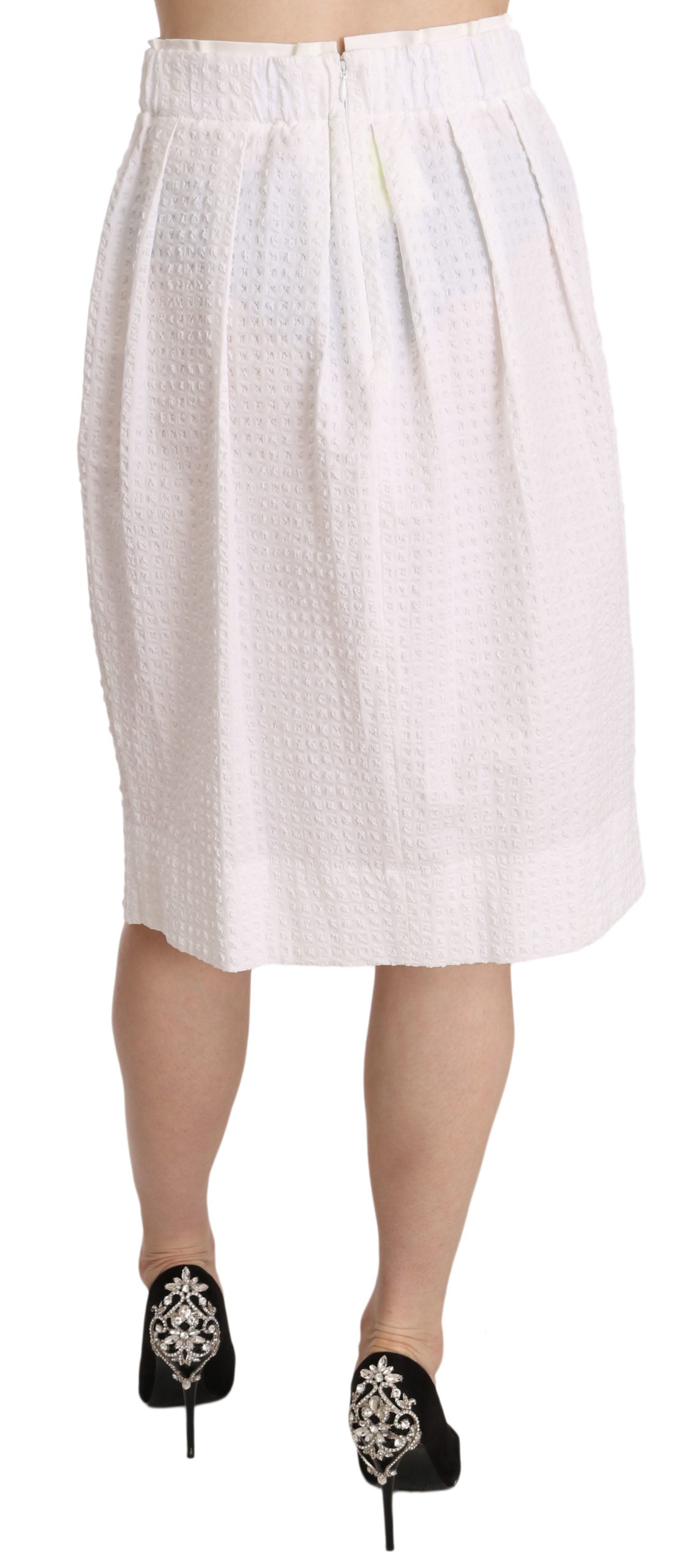 Elegant White Pencil Skirt - SEHABRANDS