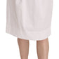 Elegant White Pencil Skirt - SEHABRANDS