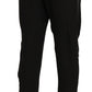 Chic High Waist Cropped Pants in Elegant Black - SEHABRANDS