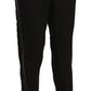 Chic High Waist Cropped Pants in Elegant Black - SEHABRANDS