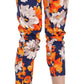 Floral Print Skinny Mid-Waist Pants - SEHABRANDS