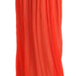 Elegant Orange Pleated Maxi Skirt - SEHABRANDS