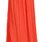 Elegant Orange Pleated Maxi Skirt - SEHABRANDS