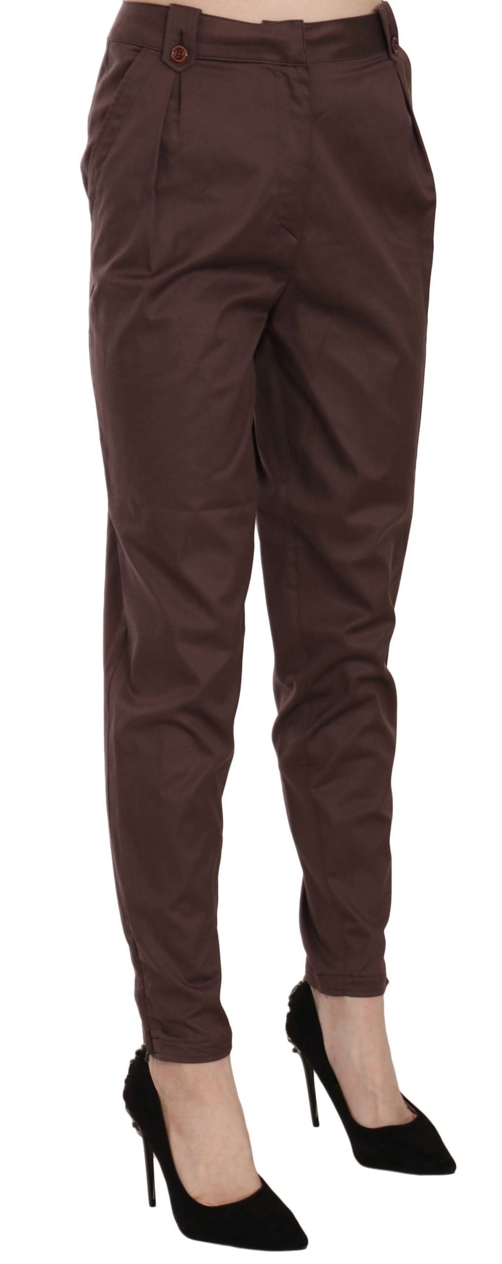 High Waist Tapered Chic Formal Pants - SEHABRANDS