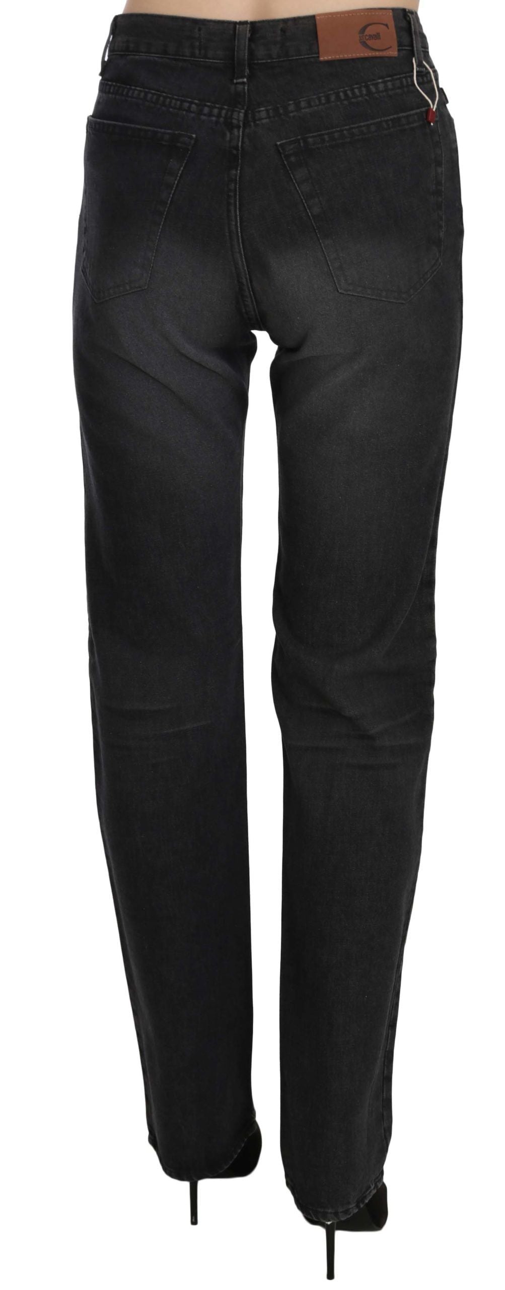 Elevate Your Style: Chic Black High Waist Denim - SEHABRANDS