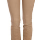 Chic Brown Mid Waist Skinny Trousers - SEHABRANDS