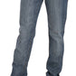 Chic Blue Washed Slim Fit Denim Jeans - SEHABRANDS