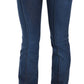 Chic Blue Washed Boot Cut Denim Pants - SEHABRANDS