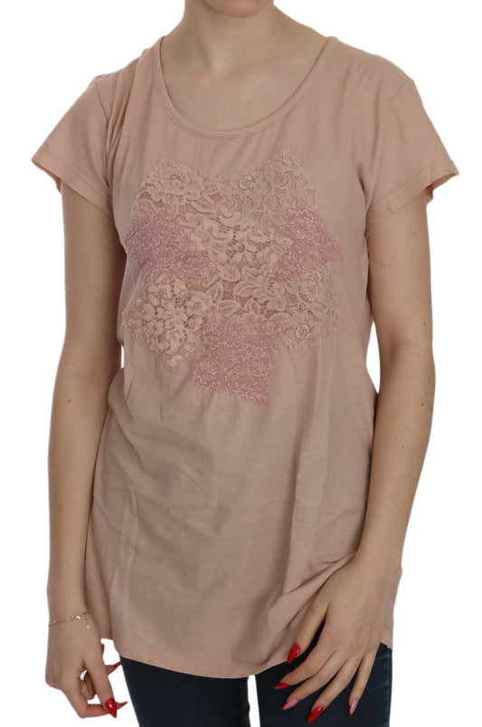 Elegant Cream Lace Round Neck Blouse - SEHABRANDS