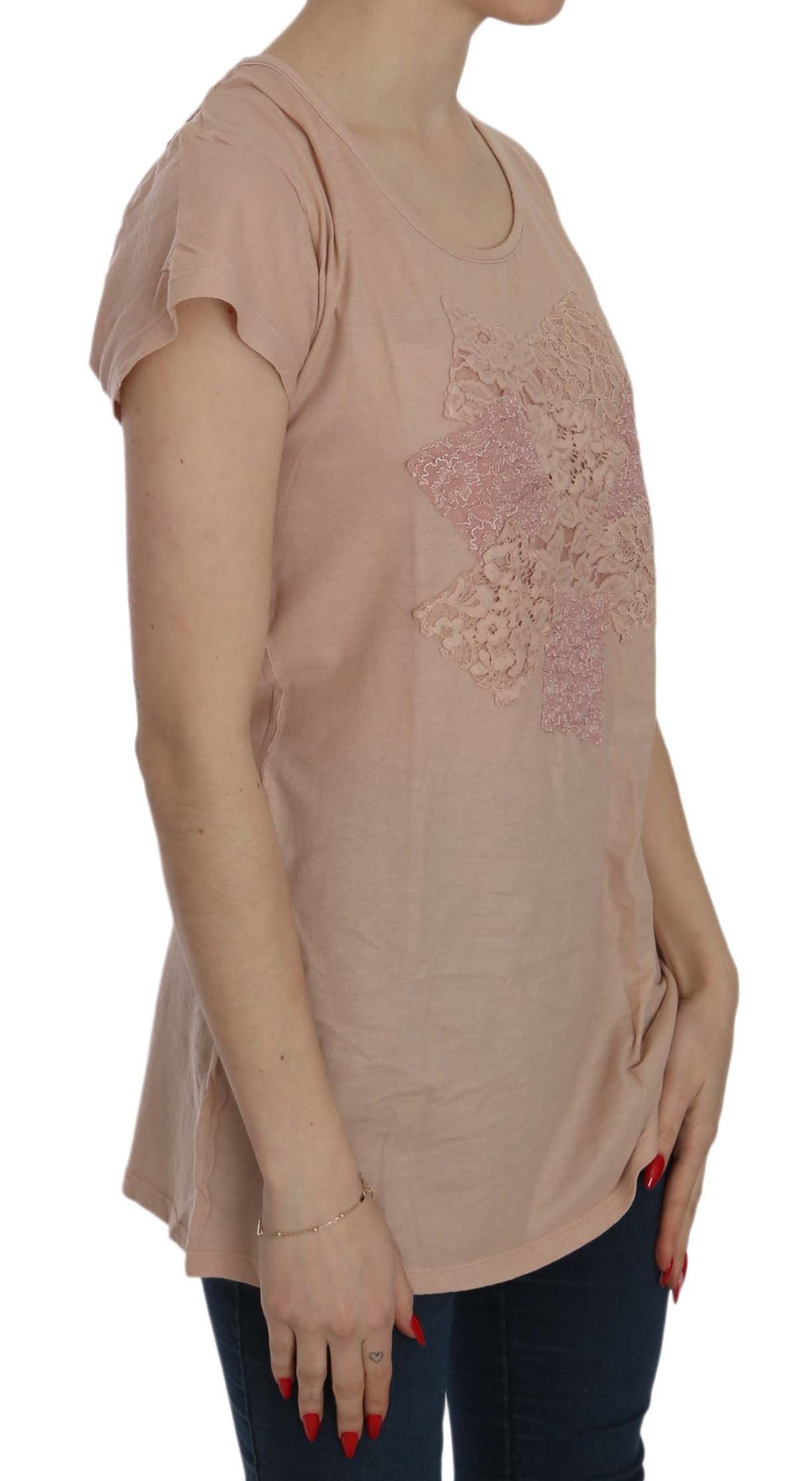 Elegant Cream Lace Round Neck Blouse - SEHABRANDS