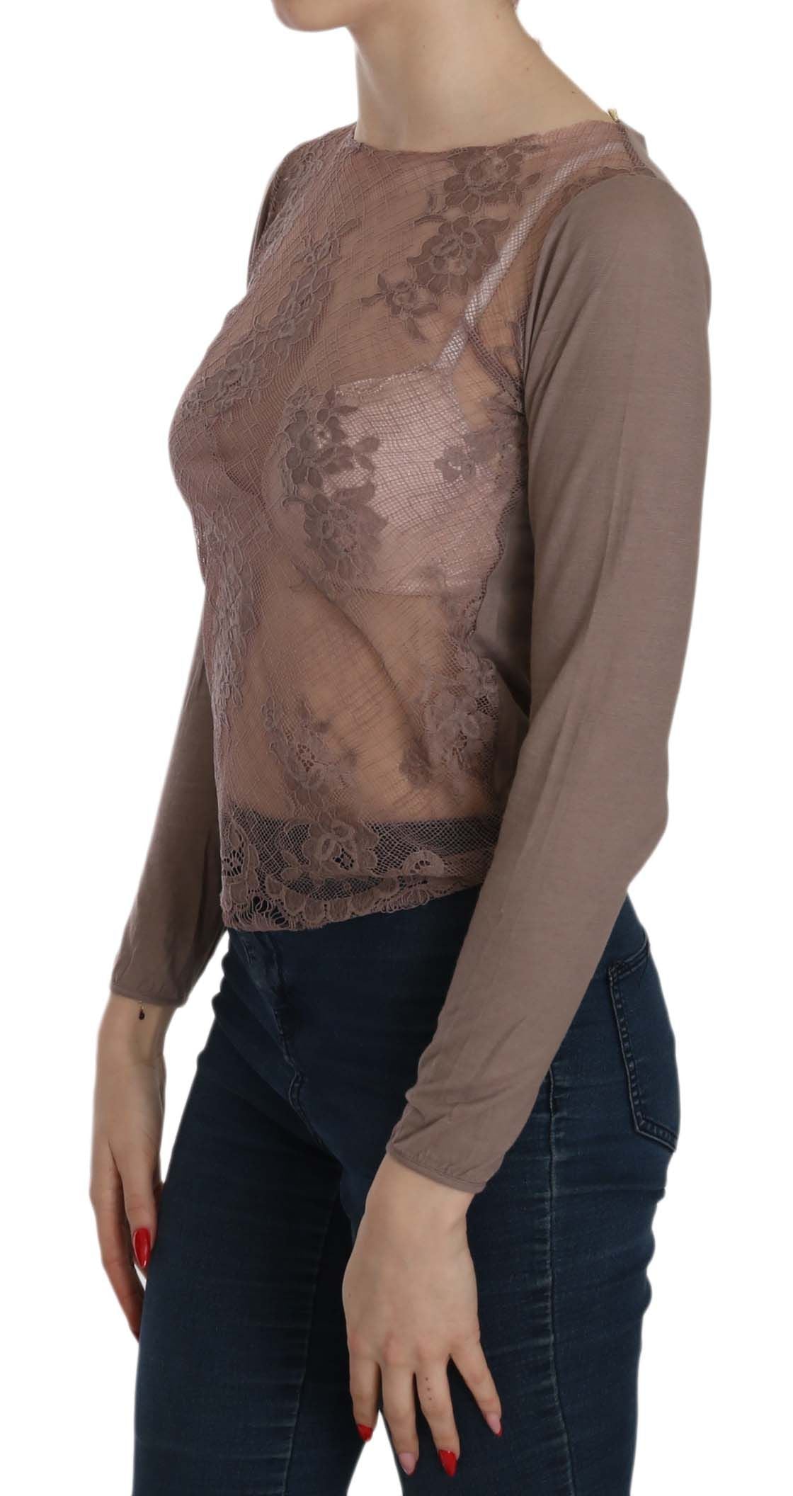 Boat Neck Cotton Lace Blouse - SEHABRANDS