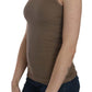 Chic Spaghetti Strap Cotton Top - Earthy Elegance - SEHABRANDS