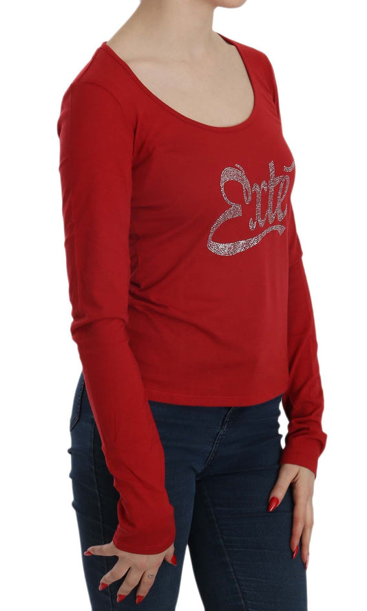 Ravishing Red Crystal Embellished Blouse - SEHABRANDS