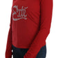 Ravishing Red Crystal Embellished Blouse - SEHABRANDS