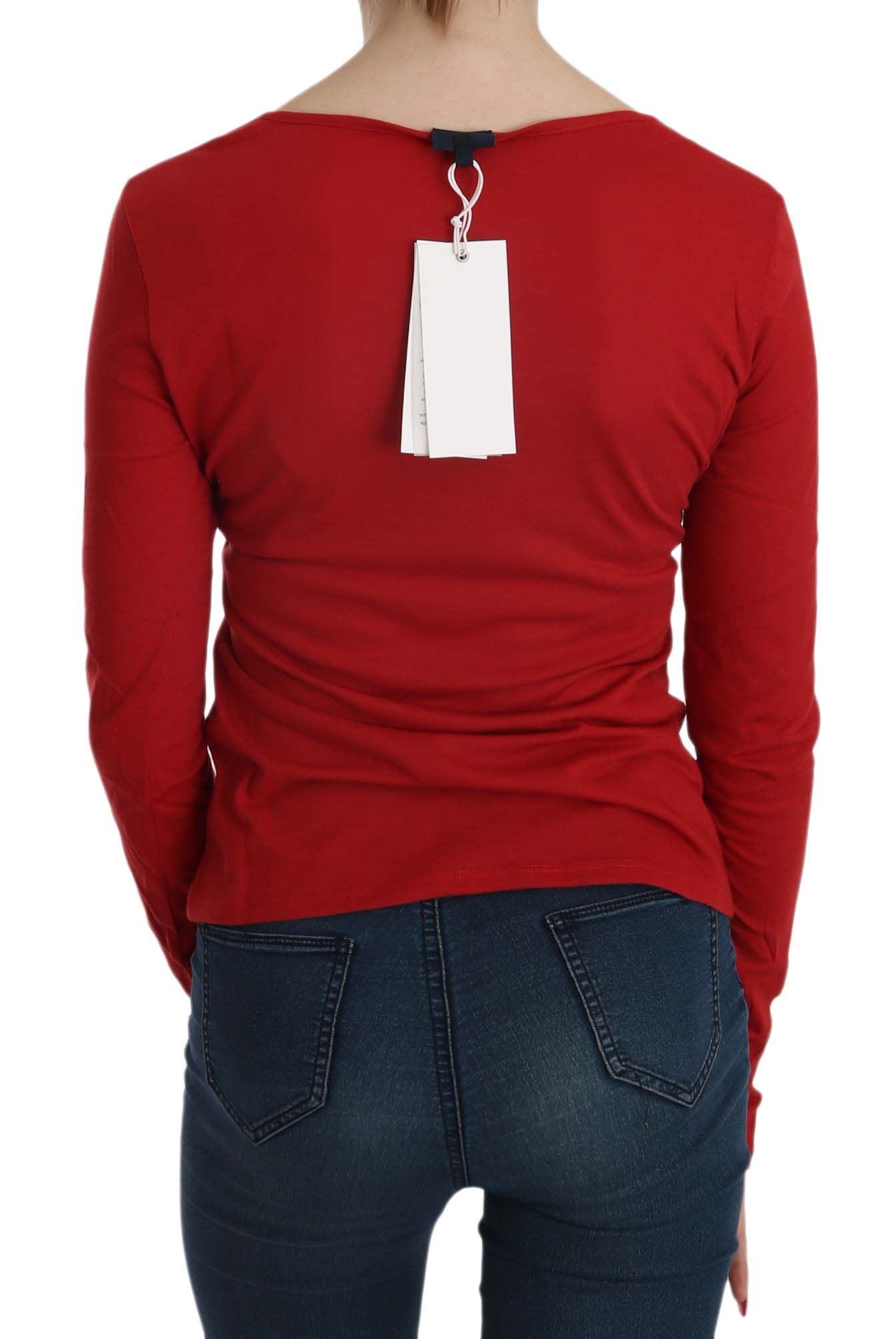 Ravishing Red Crystal Embellished Blouse - SEHABRANDS