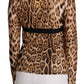 Elegant Leopard Long Sleeve Top - SEHABRANDS