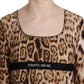 Elegant Leopard Long Sleeve Top - SEHABRANDS