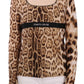 Elegant Leopard Long Sleeve Top - SEHABRANDS