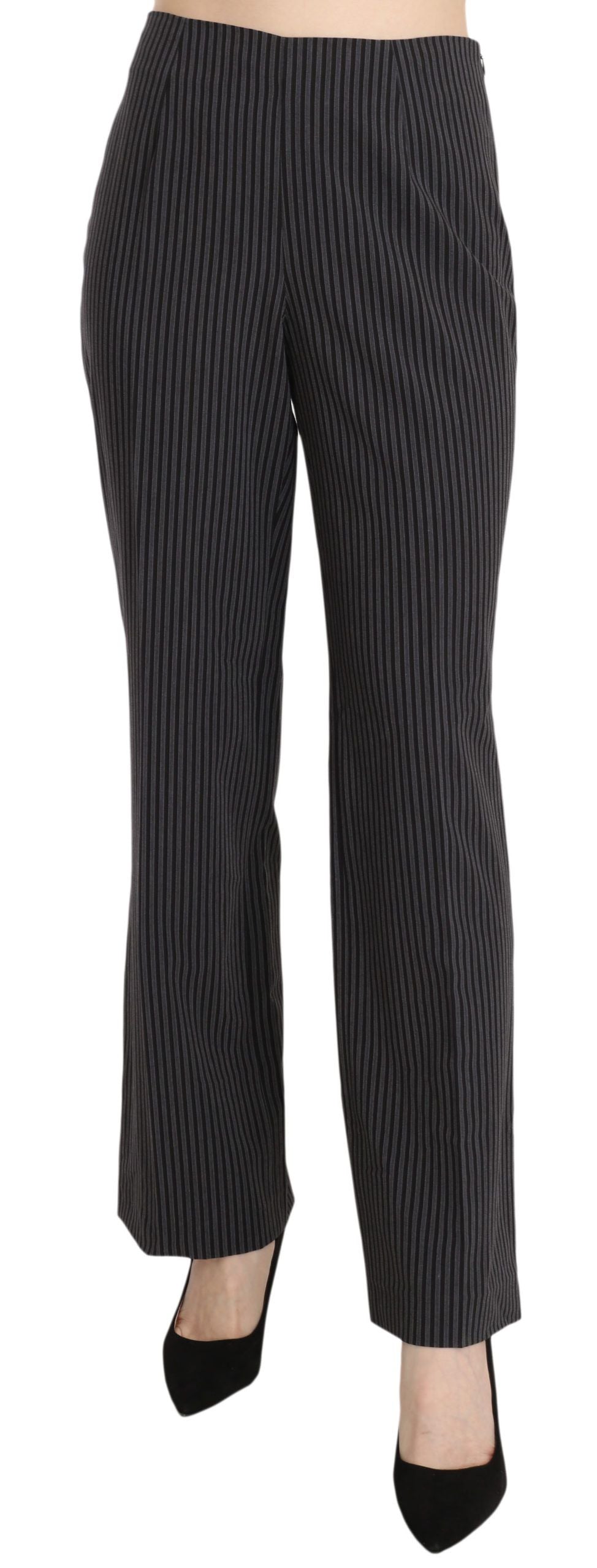 Elegant Striped Straight Fit Pants - SEHABRANDS