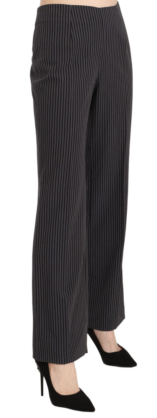 Elegant Striped Straight Fit Pants - SEHABRANDS