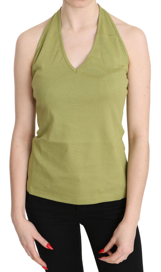 Chic Halter Sleeveless Casual Tank Top - SEHABRANDS