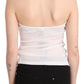 Elegant White Halter Casual Tank Top - SEHABRANDS