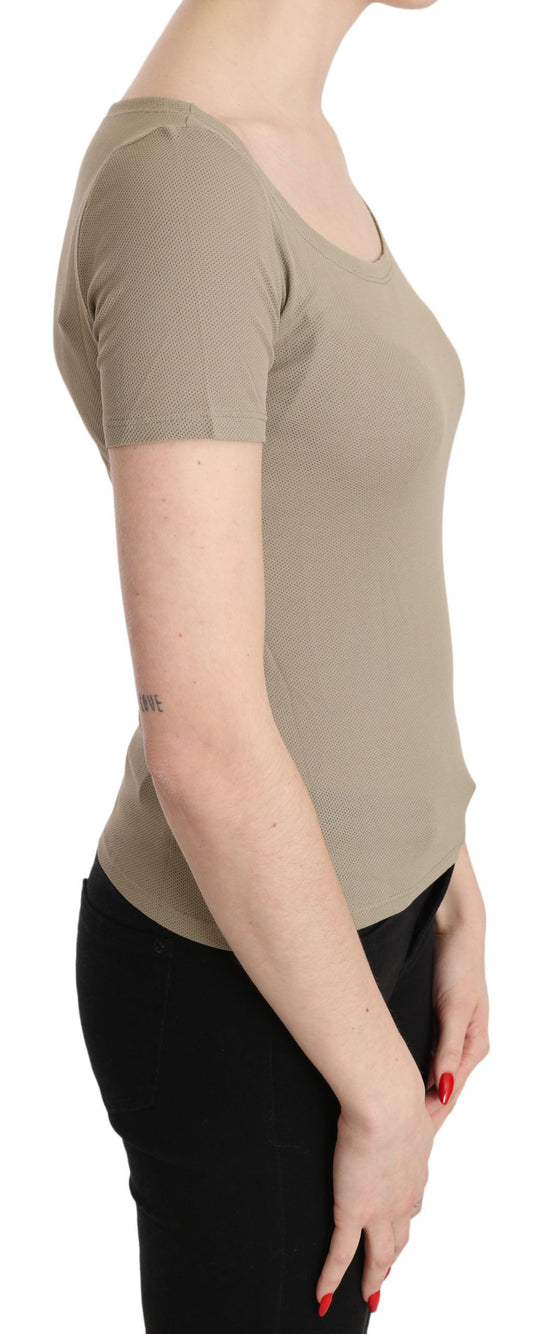 Chic Gray Nylon Tank Top with Designer Flair - SEHABRANDS