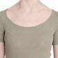 Chic Gray Nylon Tank Top with Designer Flair - SEHABRANDS