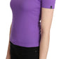 Chic Purple Casual Top for Everyday Elegance - SEHABRANDS