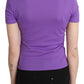 Chic Purple Casual Top for Everyday Elegance - SEHABRANDS