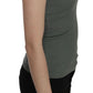 Chic Green Spaghetti Strap Casual Tank Top - SEHABRANDS